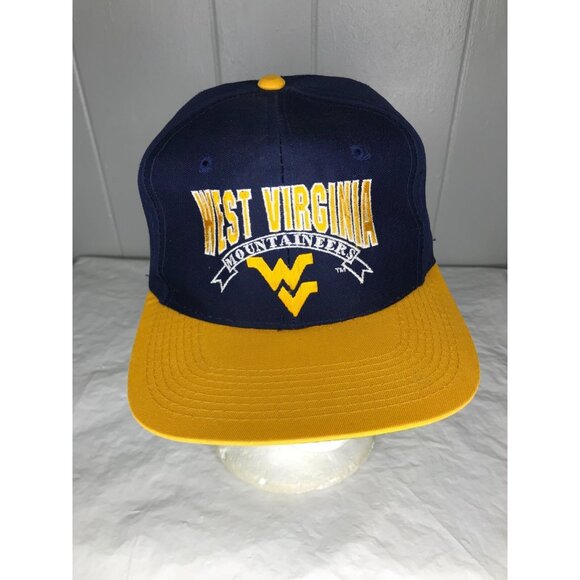 The Game Other - Vintage West Virginia Mountaineers Hat Cap Snapback WVU Arch Blue The Game